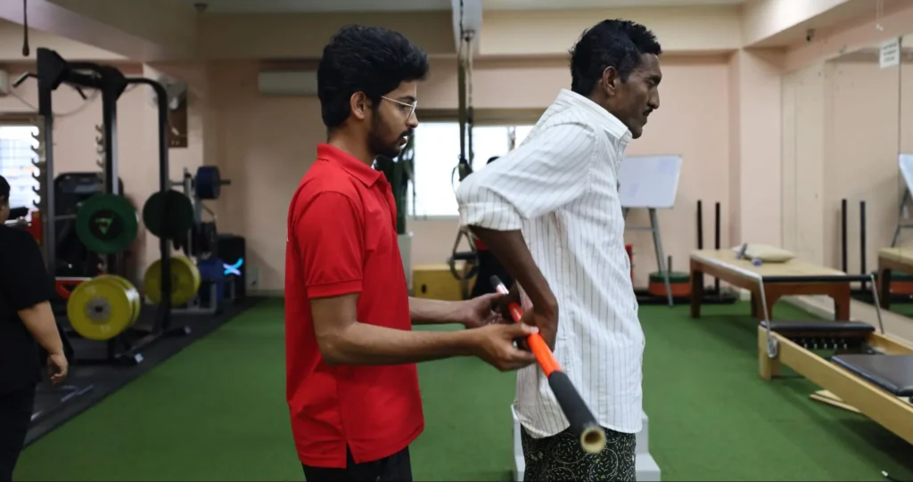 Physiotherapist for back pain in Whitefield